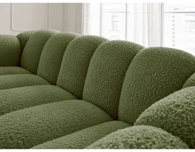 Zielona sofa z materiału bouclé 232 cm Hippolyte – Bobochic Paris