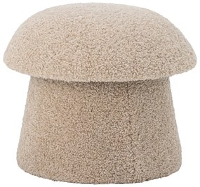 Beżowy puf z materiału bouclé Bocca – Bloomingville