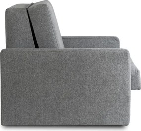 Fotel do Spania MILAN 1 Amerykanka Rozkładany Jednoosobowy Szary Nowoczesny