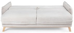 Beżowa sztruksowa rozkładana sofa 218 cm Tori – Bonami Selection