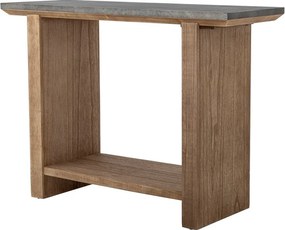 Konsola z metalowym blatem w naturalnym kolorze 40x110 cm Riva – Bloomingville