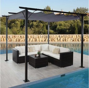 Pergola MCW-C42,  3x3m szary