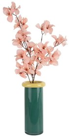 Ciemnozielony szklany wazon (wysokość 27,5 cm) Plegado – PT LIVING