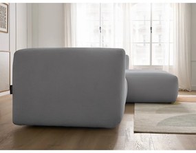 Jasnoszary narożnik (prawostronny/z szezlongiem) Talia – Bobochic Paris