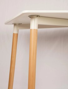 PROMOCJA Biały stół jadalniany BERGEN 140x80 cm III. jakość