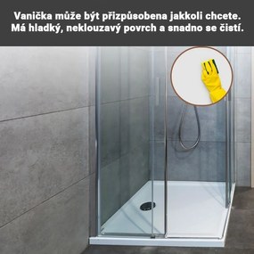 Aquamarin Brodzik prostokątny 101 x 70 cm