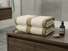 Ręcznik kąpielowy szybkoschnący VELMORA 70x140 cm oliwkowy, 100% mikrofibra