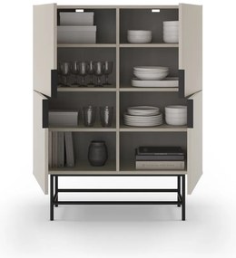 Kremowa szafka 100x128 cm Eldia – Marckeric