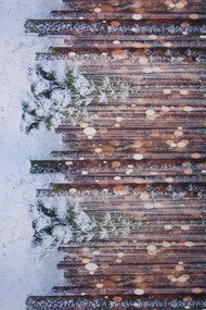 Dywan Chodnik Winylowy Moma Zimowy Pejzaż 052x100 Chodnik