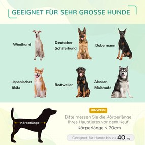 PawHut Łóżko dla zwierząt z baldachimem Podwyższone legowisko dla psa Oddychająca tafta 122x92x108cm | Aosom PL