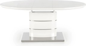 Biały lakierowany stół Aspen z owalnym blatem