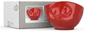 Czerwona porcelanowa całuśna miska 58products