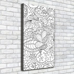 Foto obraz na płótnie pionowy Tło Zentangle