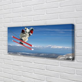 Zdjęcie na płótnie Zjazd Przez Śnieżny Puch