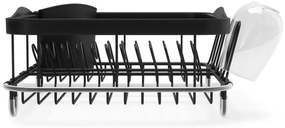 Czarny regulowany stalowy ociekacz 37x29 cm Sinkin – Umbra