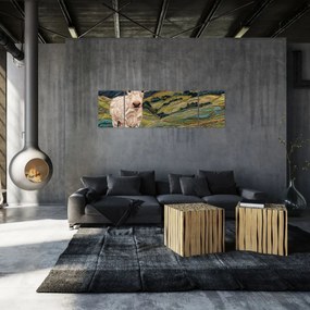 Obraz - Imitacja dzianego motywu (170x50 cm)