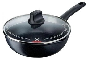 Tefal - Patelnia z pokrywą BLACK STONE 26 cm