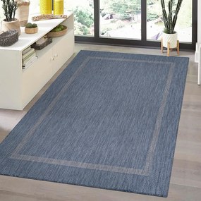 Dywan zewnętrzny Relax ramka granatowy 240 cm x 340 cm
