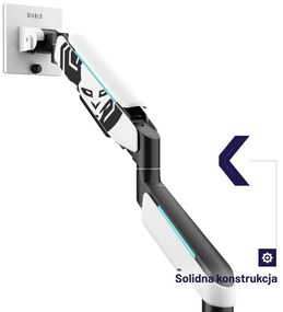 Uchwyt na monitor LED RGB X-Arm