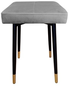 Taboret MAX MG17 szary podstawa czarna/złota