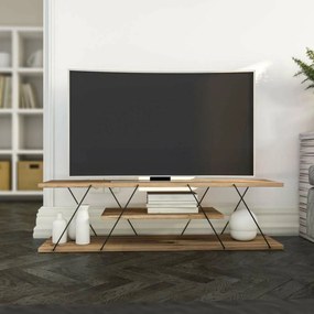 Stolik pod telewizor Canaz Black and Walnut