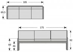 MORISS - zestaw ogrodowy aluminiowy - Towar nierozpakowany (N543)