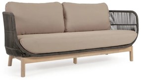 Sofa ogrodowa w kolorze khaki Kave Home Catalina