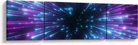 Obraz - Neonowa przestrzeń (170x50 cm)