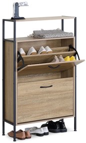 Szafka na buty z przegródkami G1007 OAK, dąb