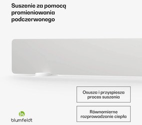 Blumfeldt Osuszacz ścian na podczerwień DryWave, 50-150 W, osusza farbę i tynk