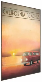 Plakat California Beaches 29,7x42 cm bez ramy bez marginesu ARTGEIST B