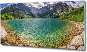 Foto obraz szklany Jezioro w górach