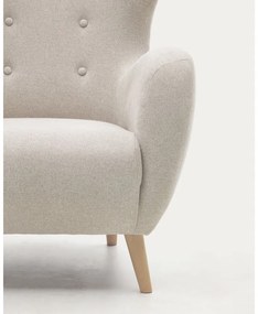 Beżowy fotel typu uszak Patio – Kave Home
