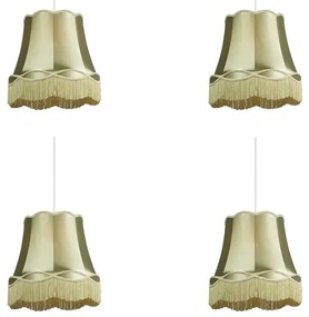 Zestaw 4 x lampa wisząca zielona 45cm - Granny Retro Oswietlenie wewnetrzne