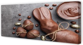 Zdjęcie na płótnie Czekolada, Słodycze i Zając Wielkanocny