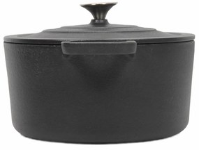 Żeliwny kociołek z pokrywką, Ø 24 cm