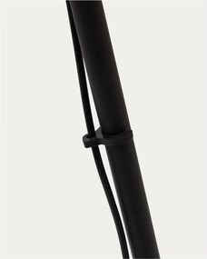 Czarna lampa stojąca LED ze ściemniaczem (wysokość 160 cm) Orey – Kave Home