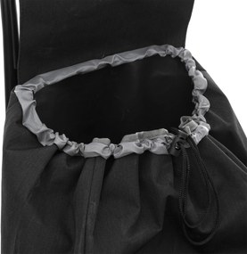 Wózek zakupowy na kółkach z pojemną komorą i kieszonkami