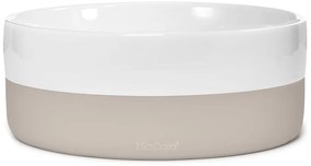 Porcelanowa miska dla psów ø 21,5 cm Coppa Greige M/L – MiaCara