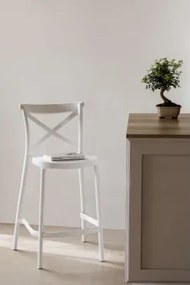 Wysoki, Sztaplowany Stołek Z Polipropylenu Otax Biała & ↑65 Cm - Sklum