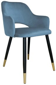 Krzesło NAPO BL VELVET GOLD szare ATOS