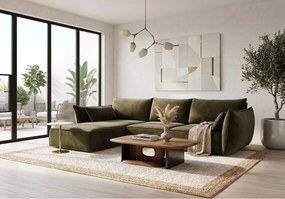 Narożnik lewy Cookie 308x171 cm Manila 34 zielony