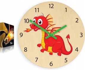 Zegar ścienny cichy do pokoju dziecięcego drewniany nowoczesny dekoracyjny