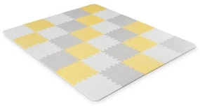 KINDERKRAFT - Puzzle piankowe LUNO 30 szt. szare/żółte