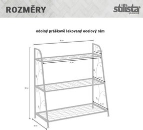 STILISTA Kwietnik, 82 x 81 x 35 cm, stal