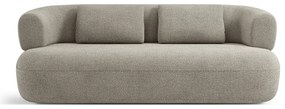 Jasnoszara sofa z materiału bouclé 178 cm Jenny – Micadoni Home