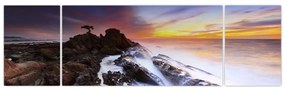 Obraz góry we mgle (170x50 cm)