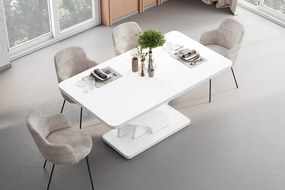 Rozkładany stół do jadalni Bellissima Hubertus biały mat