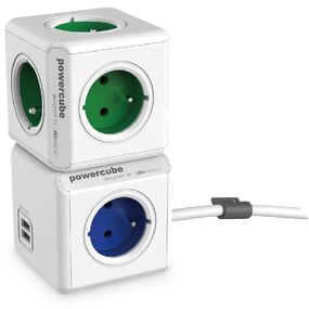 Rozgałęźnik do gniazdka 13 cm PowerCube Extended USB – Cubenest