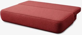 Sofa z Funkcją Spania ARVETO Bordo Boucle Nowoczesna